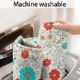 thumbnail image 5 of Pioneer Flower Floral Print Pattern Bathroom Rugs Mat, Non Slip Microfiber Bathroom Rug with Rubber Backing, Soft Mats for Bathroom Floor Tub Shower, 24"x60", 5 of 5