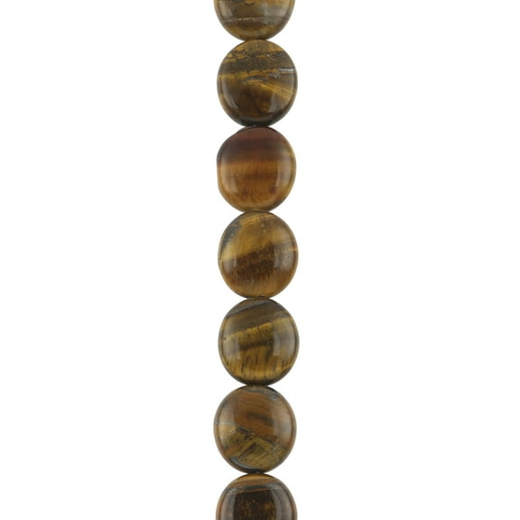 12 Pack: Tiger's Eye Oval Beads - 16mm by Bead Landing