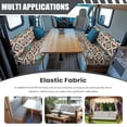 thumbnail image 6 of Pzuqiu Boho Print RV Dinette Cushion Covers Camper Accessories Stretchable Replacement Rv Cushion Covers Including 1 Backrest Cover 1 Bench Cover, 6 of 7