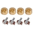 thumbnail image 3 of MERIGLARE 4 Piece Plastic Guitar Speed Bell Knob Volume Control Knob Long Split Shaft, 3 of 9