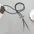 thumbnail image 3 of Bolo Tie Western Cowboy colgante para cumpleaños Graduaciones Estilo vintage Grado premium Hecho a mano para hombres Joyería duradera unisex Plata Sunnimix Corbata de bolo, 3 of 8