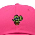 thumbnail image 2 of Dalix Cactus Embroidered Cap Cotton Baseball Summer Cool Dad Hat Mens in Hot Pink, 2 of 5