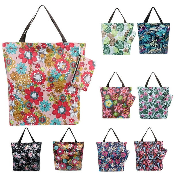 Mistaha Reusable Foldable Totes Bags with Mini Zipper Bag Grocery Shopping Totes Large Capacity