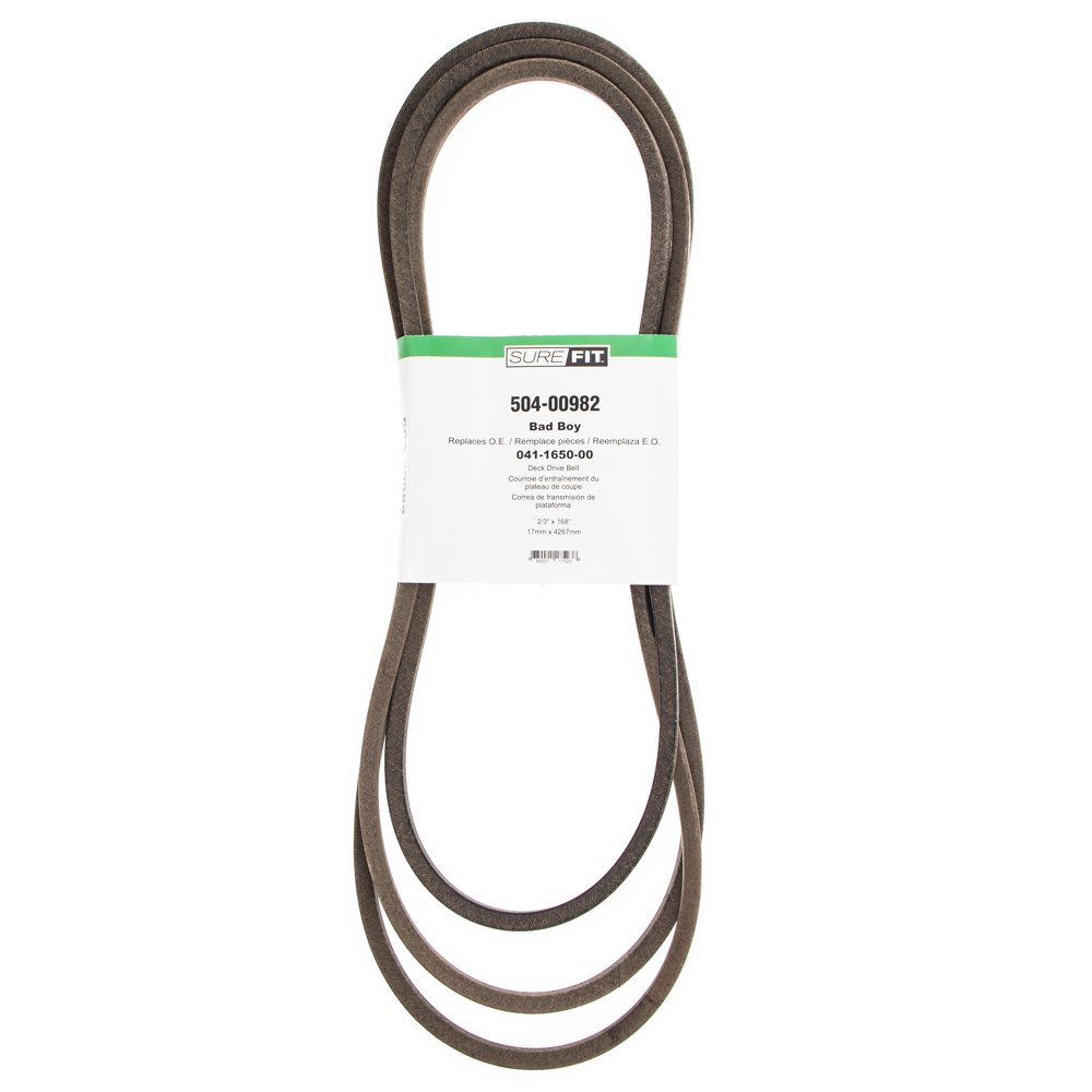 SureFit 54" 60" Deck Drive Belt Replacement for Bad Boy 041165000 Pup