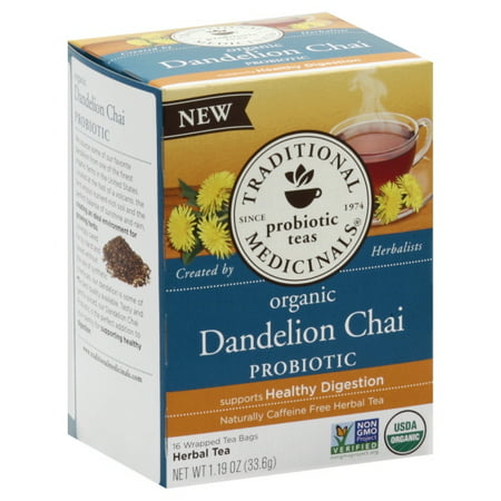 Organic Dandelion Chai Probiotic Tea Traditional Medicinals 16