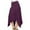 Purple, variant on Aofany Fashion Casual Women Shirts Comfortable Pure Color Irregular Ankle Skirt High Waist Flowy Skirts