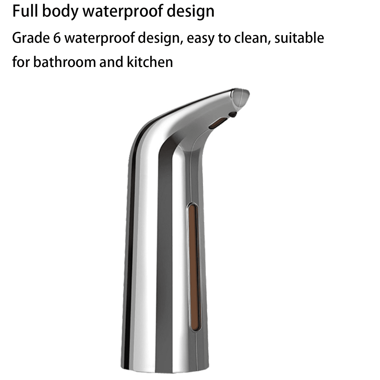 ACDANC Touchless Soap Dispenser,Touchless Operation Dish Soap Dispenser for Kitchen,400ML Automatic Soap Dispenser Touchless,Silvery