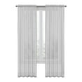 thumbnail image 2 of Baywell Gray Semi Sheer Curtains 78 Inches Long for Living Room - Linen Look Bedroom Rod Pocket Voile Drapes, 39 by 78 Inch, 2 of 5