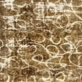 thumbnail image 1 of Ahgly Company Indoor Square Abstract Saddle Brown Abstract Area Rugs, 5' Square, 1 of 6