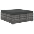 thumbnail image 4 of vidaXL Patio Furniture Set 8 Piece Patio Sectional Sofa with Table Poly Rattan, 4 of 23