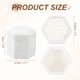 thumbnail image 2 of Caja de anillo de terciopelo Uxcell, caja hexagonal de almacenamiento para anillos con 2 compartimentos, soporte para anillos para propuesta, compromiso, ceremonia de boda (blanco), 2 of 7