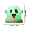 thumbnail image 3 of Halloween Ghost Night Lights Colorful Candle Lights Cute Big-eyed Ghosts Decorative Lamp Terrifying Expressions Candle Lights USB Rechargeable Table Lamp for Bedrooms,Living Room Decor Gift Toy, 3 of 6