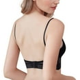 thumbnail image 6 of PRAETER Sexy Backless Strapless Bra Push Up Plus Size Bras For Women Thin Lace Bralette Dots Mesh Lingerie Brassiere Low Back Underwear, 6 of 9