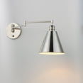 thumbnail image 3 of 12220PN Maxim Lighting Library-1 Light Horizontal Swing Arm Wall Sconce-8 Inches wide by 10.5 inches high-Polished Nickel Finish, 3 of 5