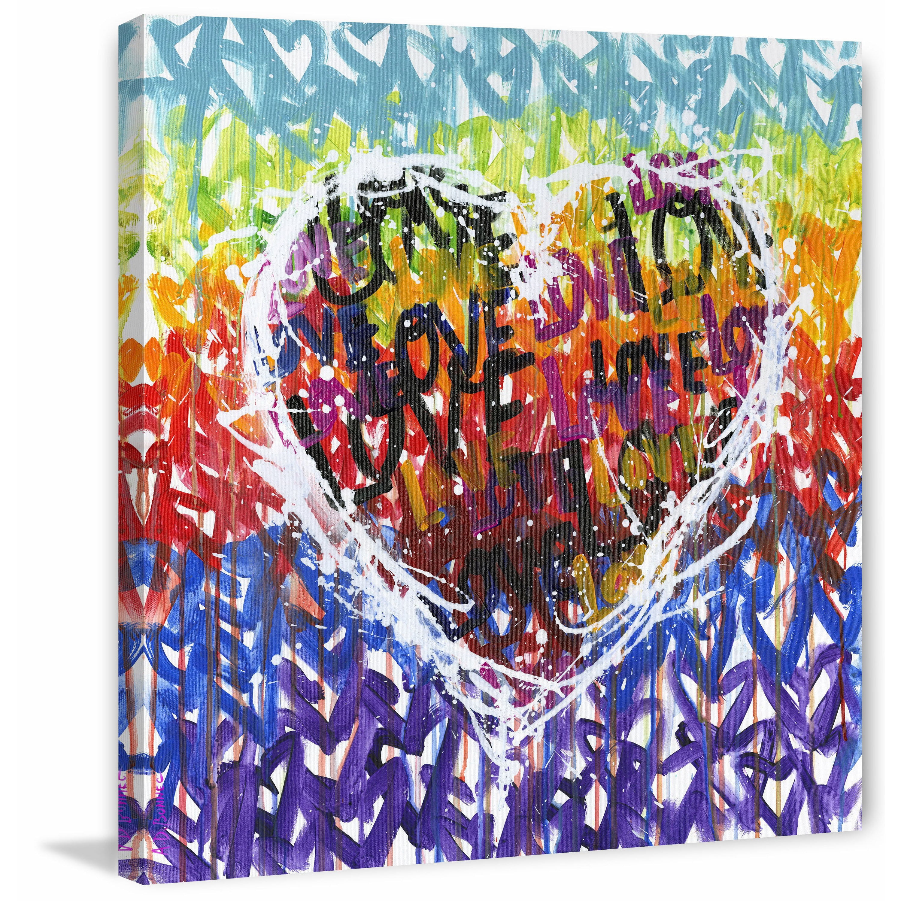 "Loveplicity" Painting Print on Wrapped Canvas
