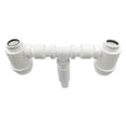 thumbnail image 2 of Desagüe Flexible Doble Bote-Trampa XL 51cms Extendido blanco 55cm, 2 of 8