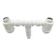 thumbnail image 2 of Desagüe Flexible Doble Bote-Trampa XL 51cms Extendido blanco 55cm, 2 of 8