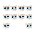thumbnail image 2 of 10 Uds Cuentas espaciadoras de cabeza de gato Macarena Ojos azules claros, 2 of 7