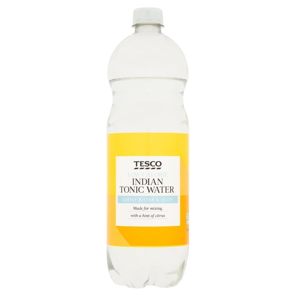 Tesco Low Calorie Indian Tonic Water 1Litre, Imported from Britain