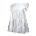 thumbnail image 4 of AMERTEER Robe Femme Manches à Volants Couleur Unie Vintage Ample Col Rond, 4 of 6