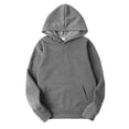 thumbnail image 3 of Sudadera con capucha Sudadera con capucha unisex de algodón Sudadera con capucha que absorbe el sudor Sudadera con capucha, gris oscuro, L sidaley  AP000776-33, 3 of 7