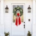 thumbnail image 4 of Wall Hangs Wreath Sash For Front Door Cotton Wreath Satin Sash Garland Ribbon Accessories WreathSash For Front Door Holiday For Wreaths Yard Doorway Indoor Outdoor Bow Bridal Shower H, 4 of 7