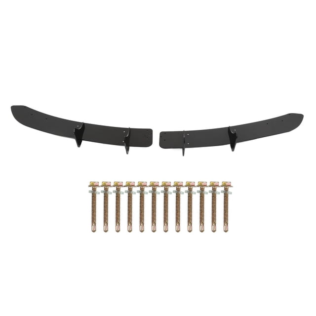 Rear Side Splitters, 1 Pair Left Right Easy Installation Sturdy Rear Bumper Spoilers ABS Anti Scratch For Car Accessories
