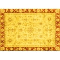 thumbnail image 1 of Ahgly Company Machine Washable Indoor Rectangle Abstract Yellow Modern Area Rugs, 6' x 9', 1 of 4