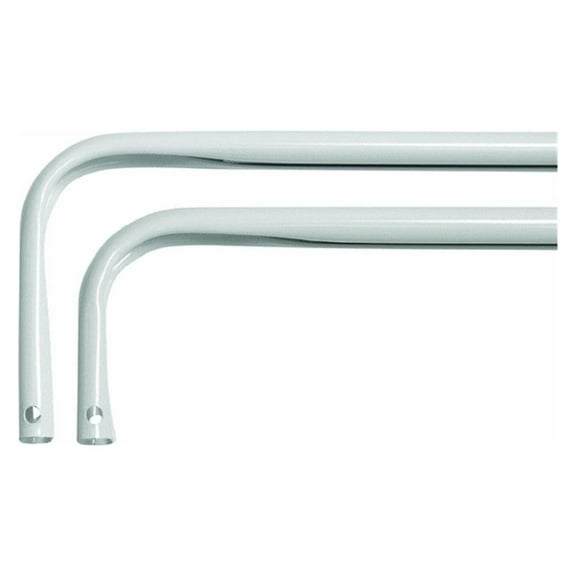 Levolor 13286 Heavy Duty Double Curtain Rod Width, 46-to-84-Inch, White