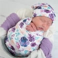 thumbnail image 4 of Manta Con Estampado Floral Safe Stretch Wrap Swaddle Soft Swaddle Blanket Plegable Colorful Recepción Manta Recién Nacido Stretch Wrap Swaddle Para Niños Minnieouse BA000691-02, 4 of 7