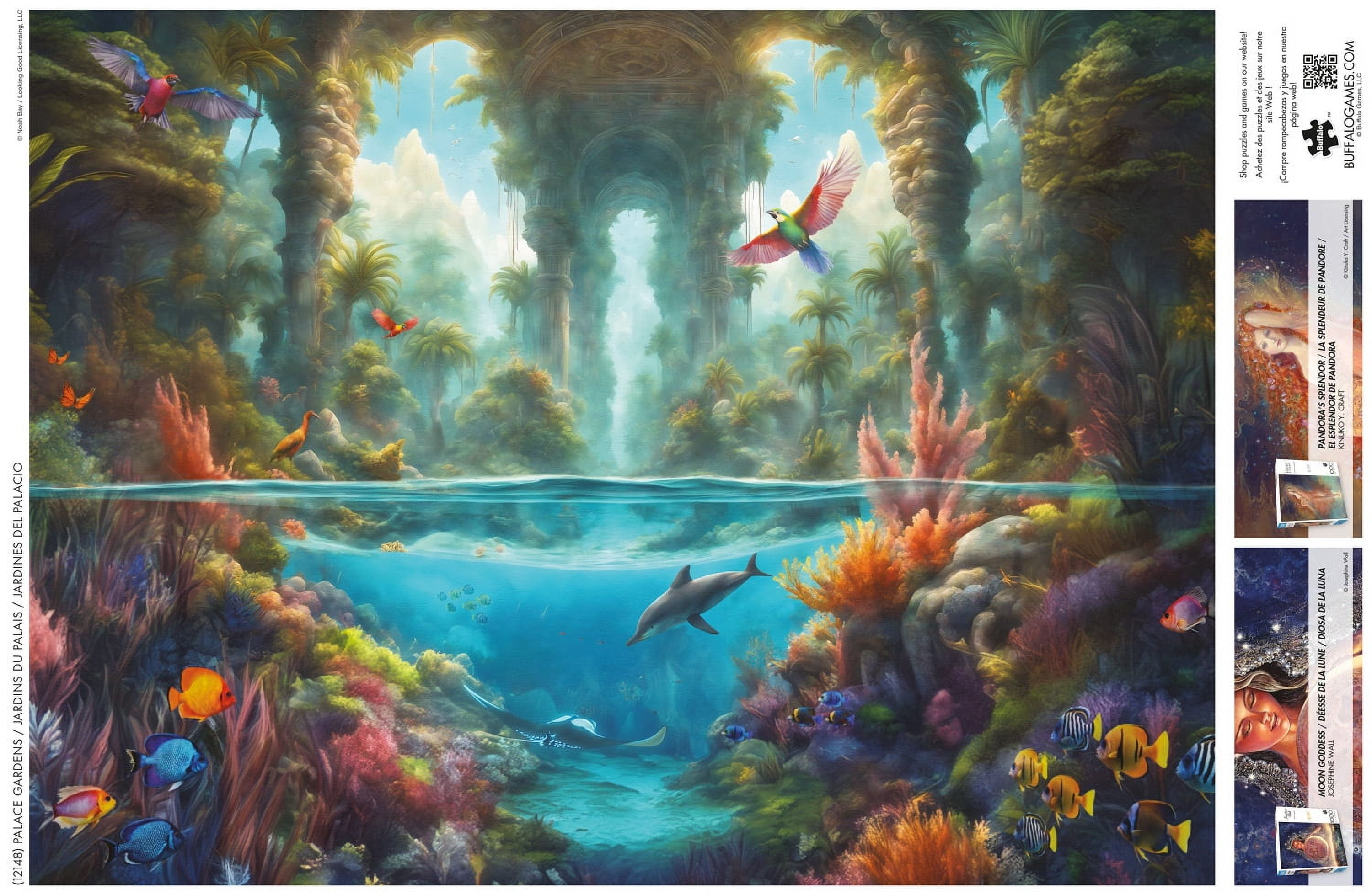 Buffalo Games Palace Gardens 1000-Piece Interlocking Jigsaw Puzzle