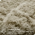thumbnail image 4 of Bare Home Shaggy Faux Fur Duvet Cover - Ultra Soft - Fluffy Crystal Velvet - Twin/Twin XL, Sand, 4 of 8