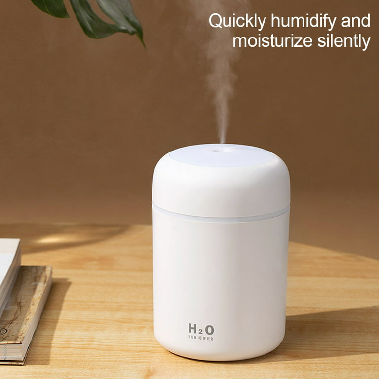 Outad 300ml Ultrasonic Aromatherapy Aroma Essential Oil Diffuser Quiet Air Humidifier for Car, Office, Bedroom, Size: One size, White