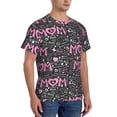 thumbnail image 2 of Bixox Men's Lovely Mom Ever Printed Short Sleeve Skinny Athletic T-Shirt, 2 of 6