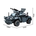 thumbnail image 1 of World War 2 WW2 Army Military Soldiers Armor Halftrack Main Station Tank Building Blocks Bricks Model DIY Assembly Toys For Kids,428Pcs, 1 of 10