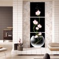 thumbnail image 1 of 3 Pcs Modern Abstract Flower Art Canvas Painting Print Wall Picture Home Decor Unframed, 1 of 4