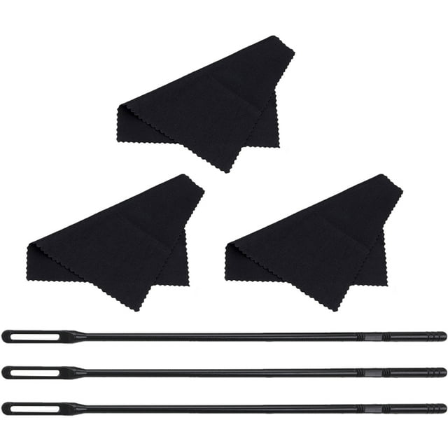 Shisuyan 1 Set Flute Cleaning Rod Flute Clean Cloth Rod Flute Cleaning Tool Cleaning Kit for Flute