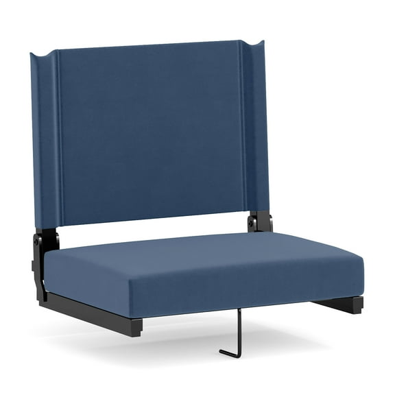 Flash Furniture Grandstand Folding Stadium Chair, Navy