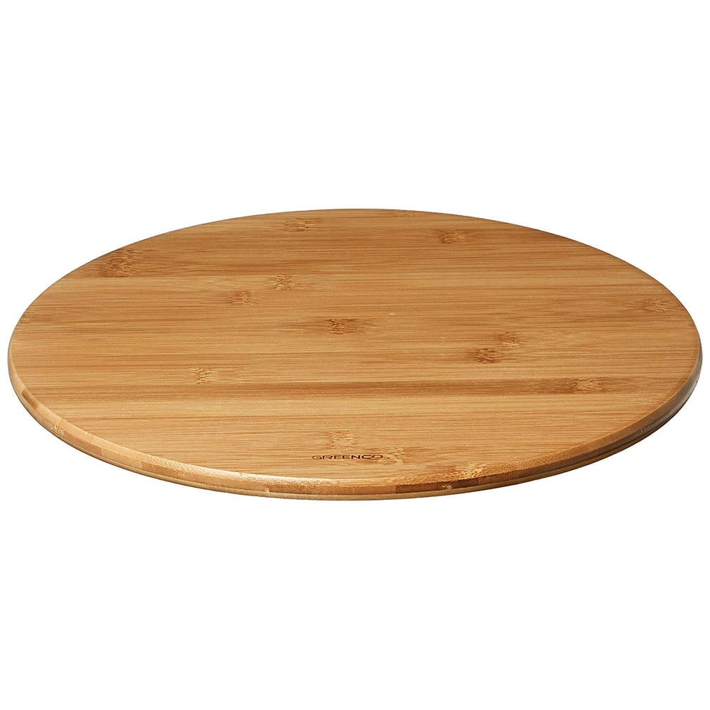 Greenco Bamboo Lazy Susan Turntable 14 Inch Diameter