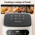 thumbnail image 2 of 7.5QT Air Fryer, 1600W Multifunction Airfryer with Visible Window, Adjustable Time＆Temperature, Nonstick, 85% Less Oil, 100Pcs Liner PrettyCare  AF01, 2 of 9