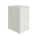 thumbnail image 1 of Space Solutions 18 inch 2 Drawer Metal File Cabinet, Pearl White, 1 of 4