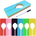thumbnail image 1 of 30 divisores para colgar ropa, divisores de tamaño de estante de plástico para ropa, separadores rectangulares reutilizables para armario, etiquetas para armario, divisores de ropa para armario (color, 1 of 5