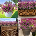 thumbnail image 6 of 12 Bundles Artificial Flowers for Outdoors Summer Decor,Realistic UV Resistant Plants Faux Plastic Flowers, 6 of 9