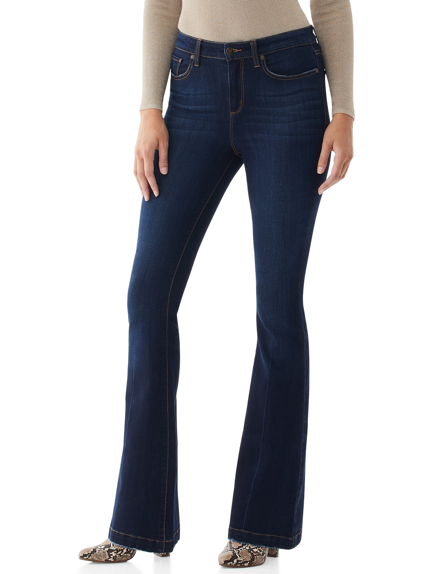 women's high rise flare jeans