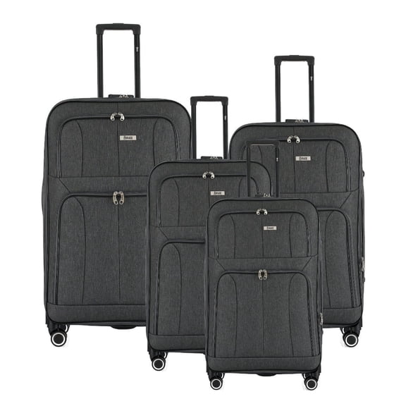 Grace Soft side Lightweight Expandable with 360° Dual Spinning Wheels and Combo Lock – Includes 32", 28", 24", 20" 4-Piece Luggage Set