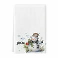 thumbnail image 2 of Fasiaou Christmas Kitchen Towels, Snowman Gnomes White Hand Dish Tea Towels for Bathroom Holiday Housewarming Gifts Decorations for Home (16x24 Inches), 2 of 8