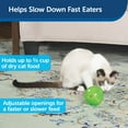 thumbnail image 2 of PetSafe Slimcat Interactive Feeder Ball for Cats, Fill with Food and Treats, Green, 2 of 4