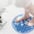 thumbnail image 6 of Non Shower Mat with Suction Cups Cuttable Design Water Draining Holes Massage Ring for Shower Enclosure, 6 of 7
