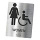 thumbnail image 5 of Letrero de baño, letrero de baño, placa de metal, letrero moderno para baño para hombres Estilo B, 5 of 9