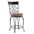 thumbnail image 2 of Home Square 2-Piece Furniture 24" Metal Counter Stool Set in Dark Brown, 2 of 10